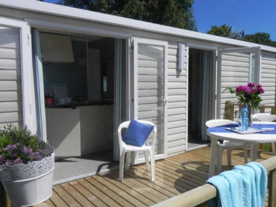 Foto 10 von 24: Camping Les 3 Rivières - Mobilheim 4 personen - Mh2 Klassik