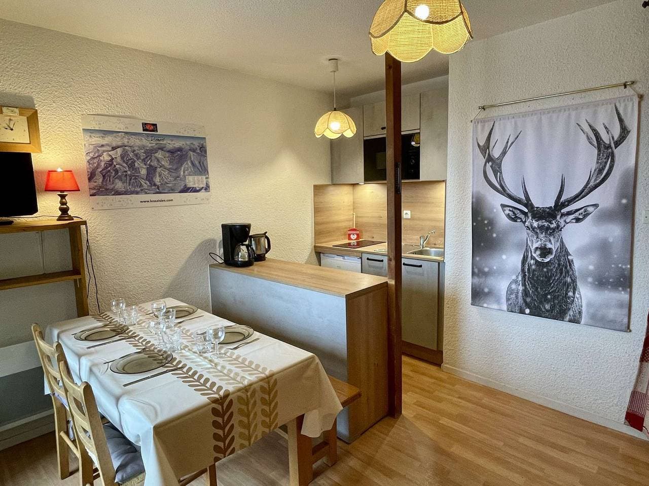 Studio Kabine Les Saisies, 4 Personen, zentral mit Balkon 1