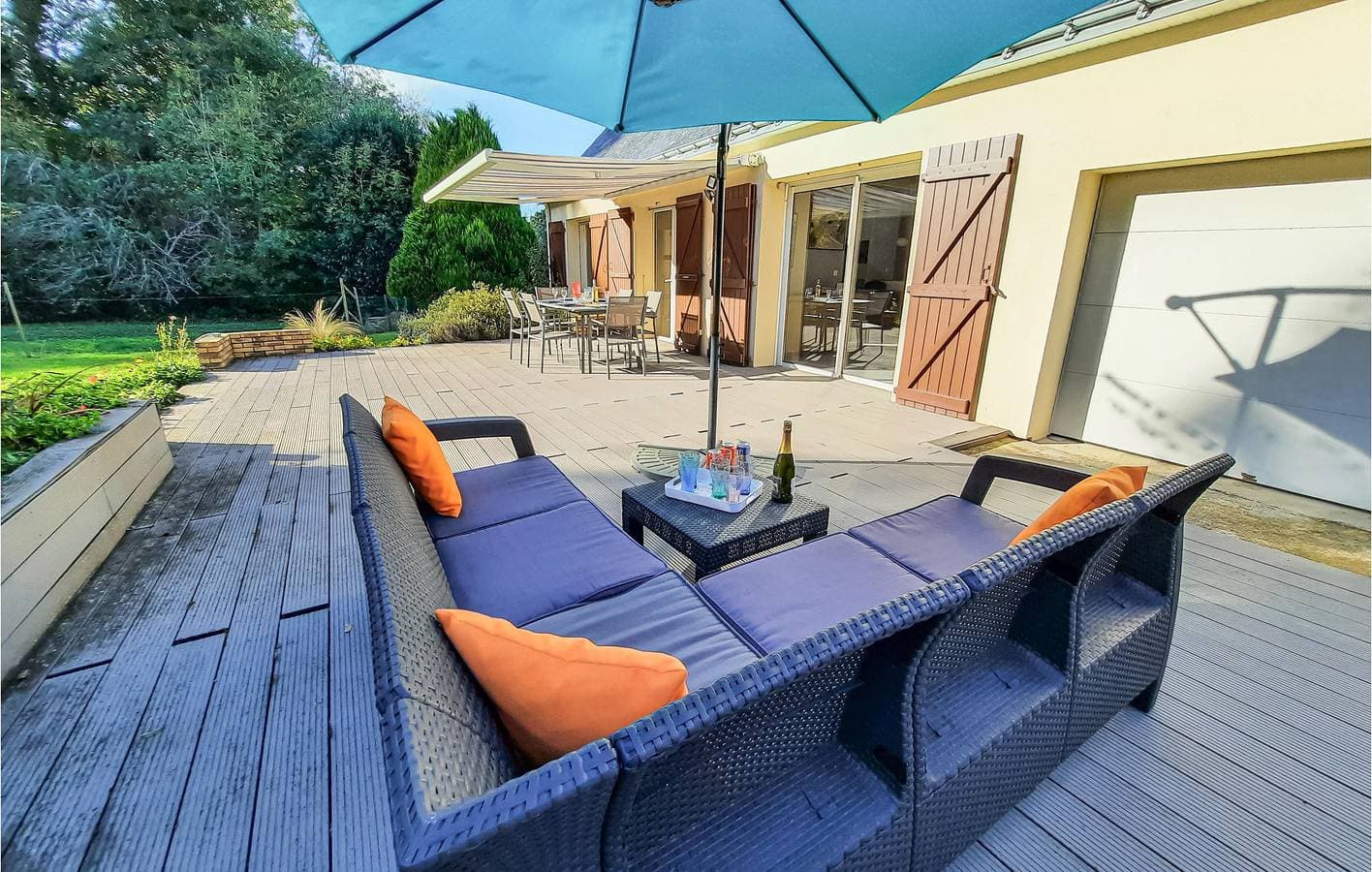 Foto 12 von 36: Gemütliche Wohnung mit WiFi, TV, Parkplatz und Garten in der Nähe von Plage de Kerfany