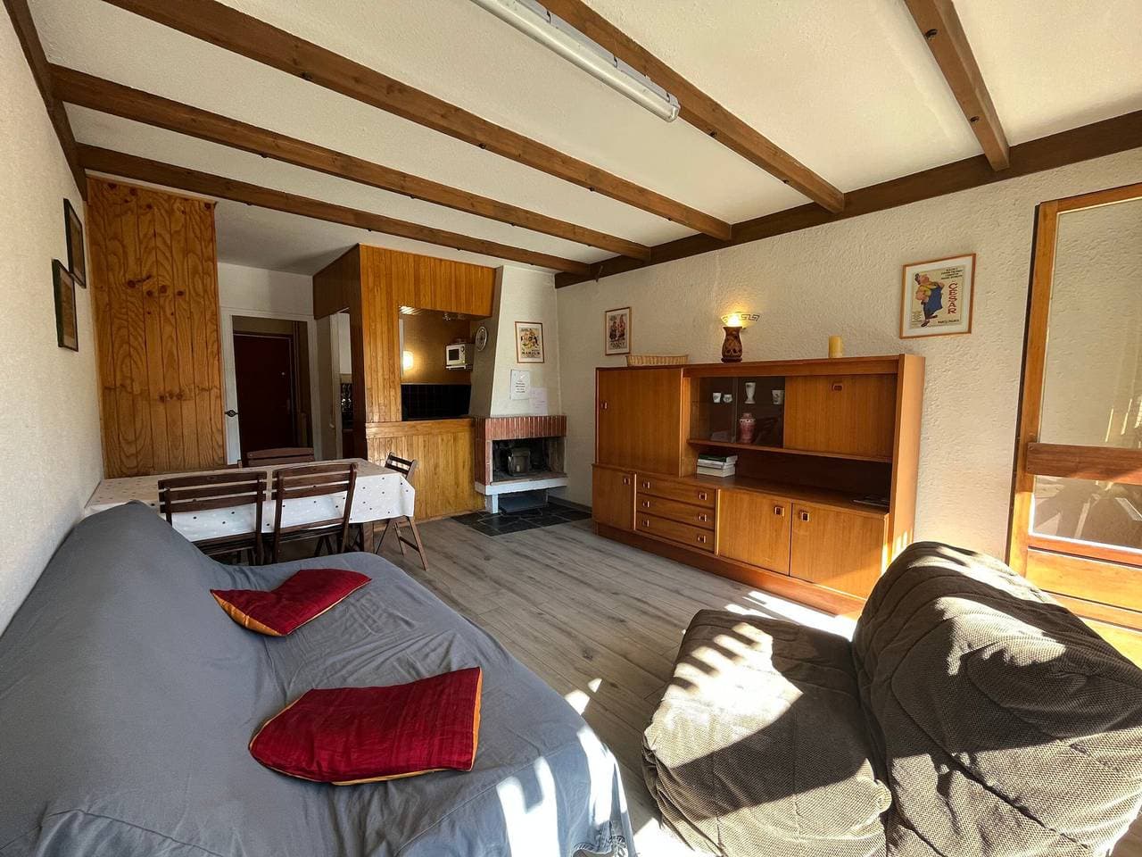 Helles Studio für 4 in Pra Loup 1600, nahe Shuttle 1