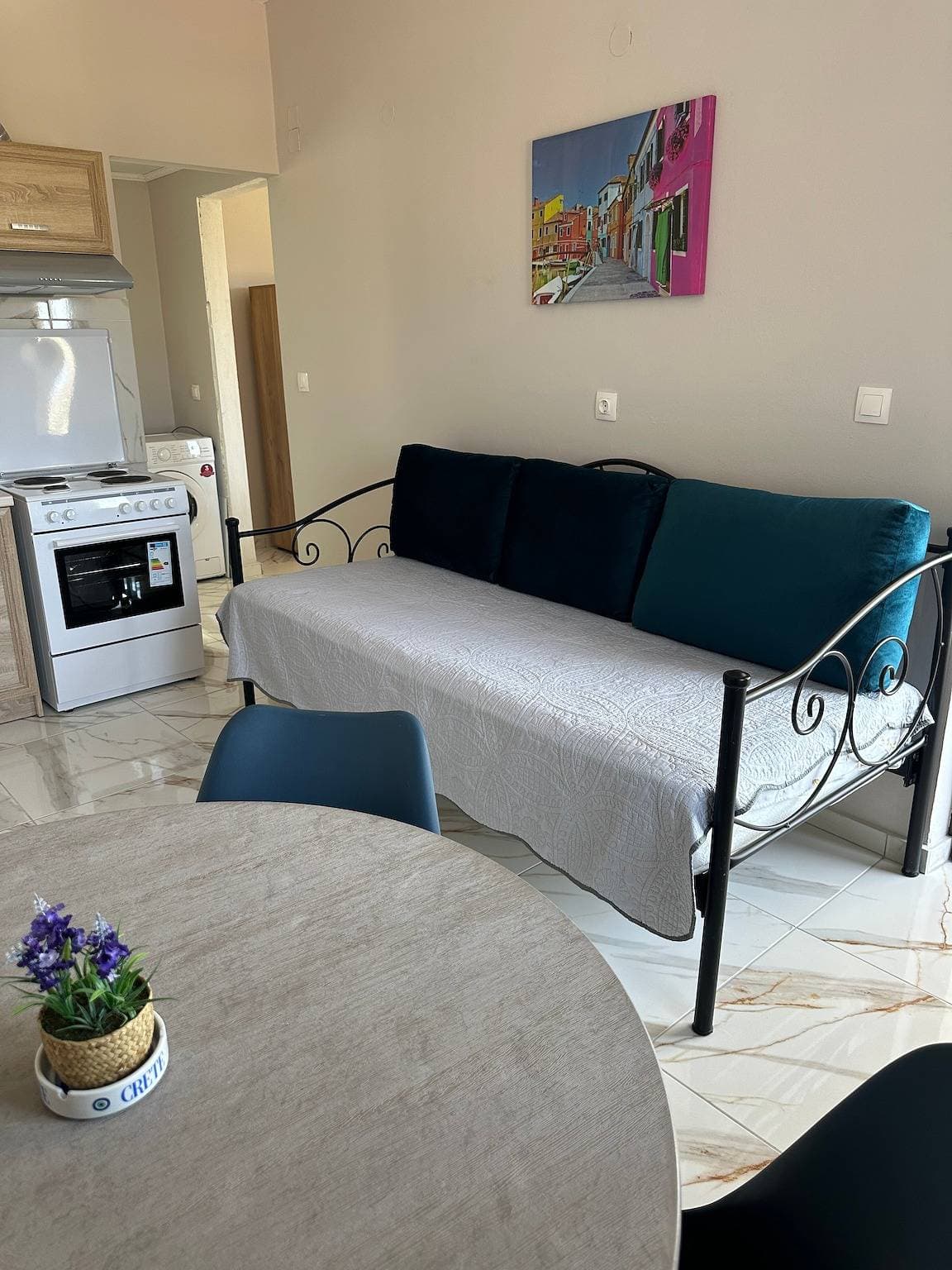 Foto 4 von 13: Pegasus Apartment mit Meerblick, 10 Min. zu Fuß zum Chiona, 2 Klimaanlagen, WLAN & Parkplatz