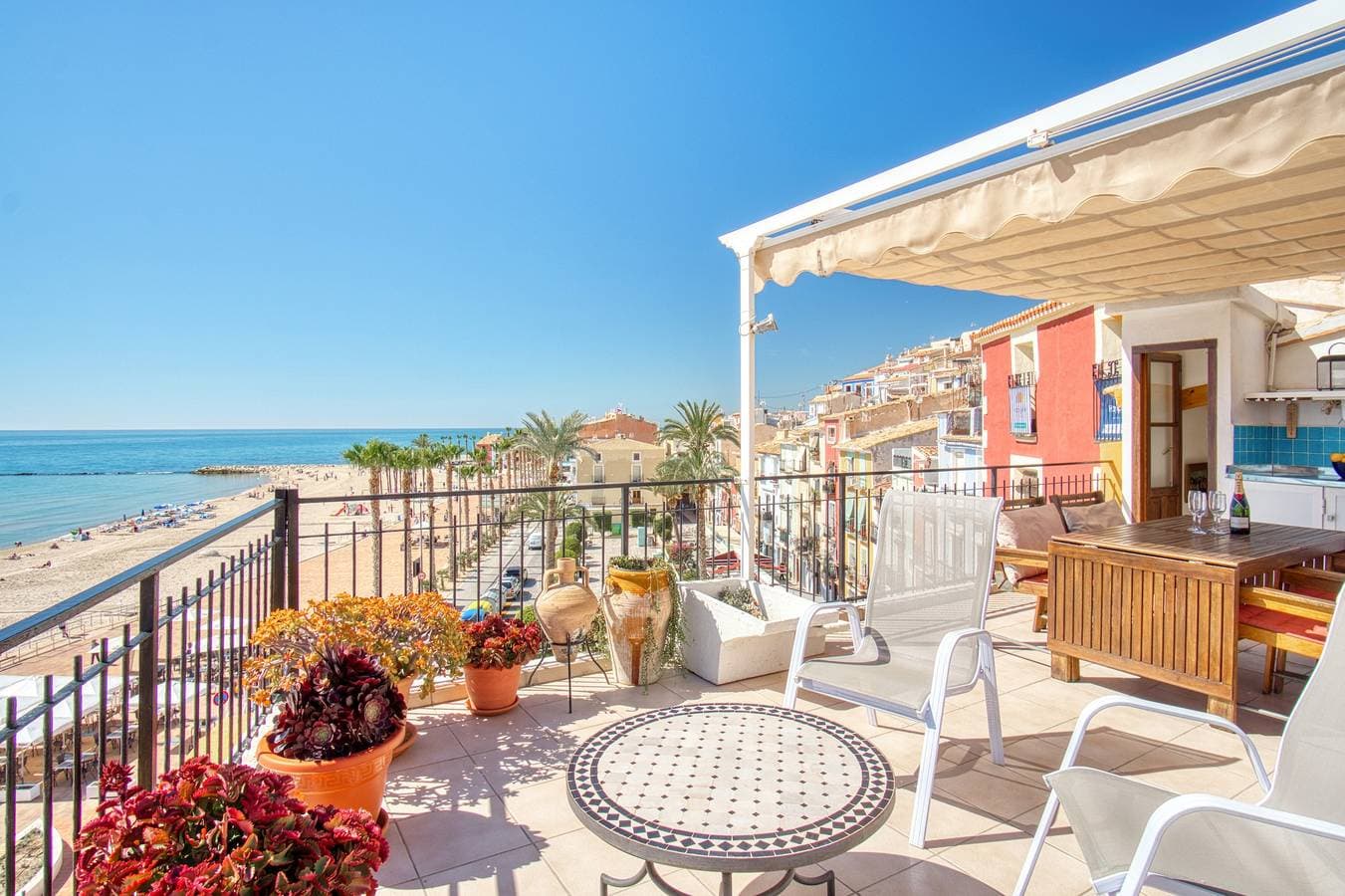 Foto 5 von 28: Ferienhaus 'Casa amarilla del mar piso 3y4' mit Meerblick, WLAN & Klimaanlage