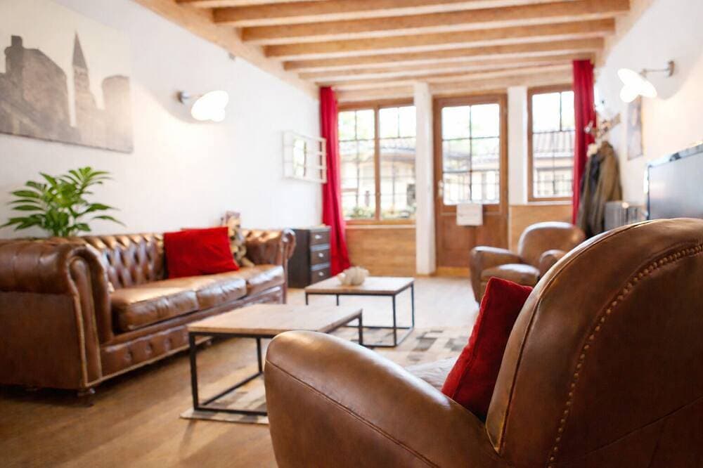 Foto 10 von 26: Stadthaus am Fuße der Abtei im Loft-Stil mit Garten restauriert!