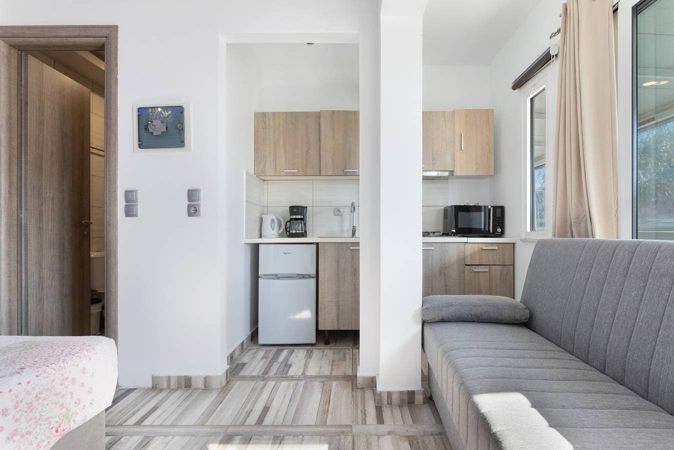 Foto 8 von 29: Einzimmerwohnung "Villa Dionysia S3" in Strandnähe mit Gemeinschaftspool und WLAN