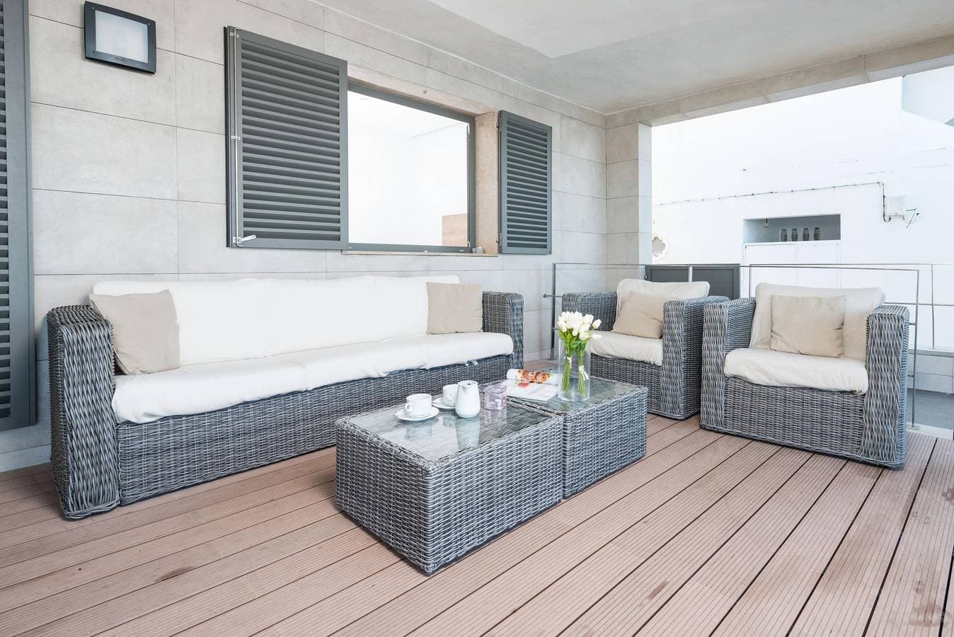 Foto 5 von 26: Aixa - Ferienhaus mit Meerblick in Es Barcarés - Alcúdia . WiFi gratis
