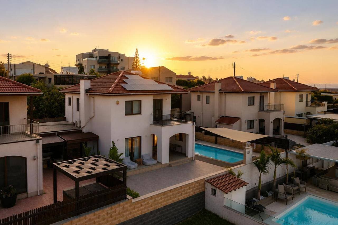 Kourion Family Villa with Pool and Panoramic Sunset View 1