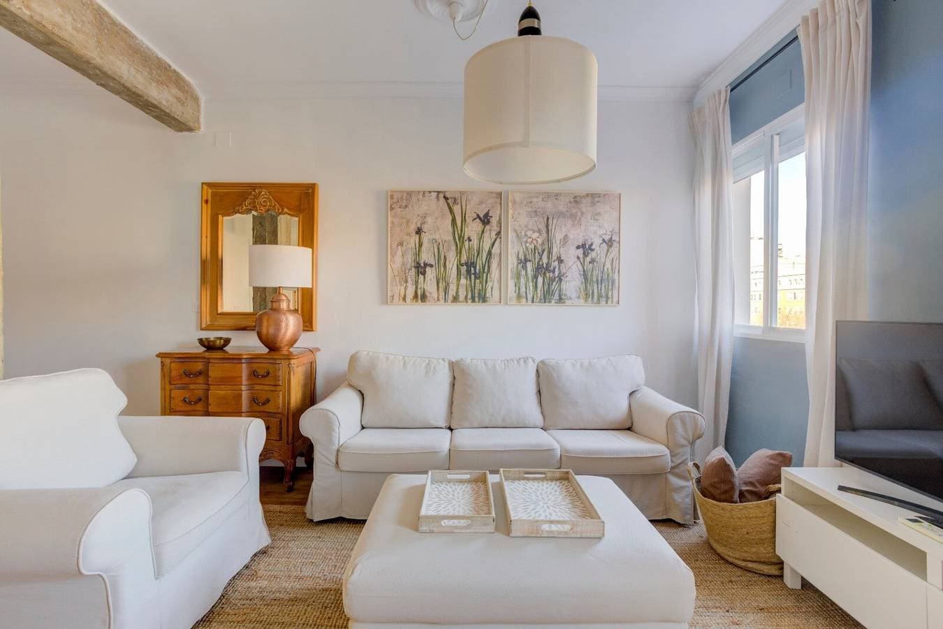 Foto 2 von 20: Apartamento Valencia-living mit Balkon, Klimaanlage und WLAN