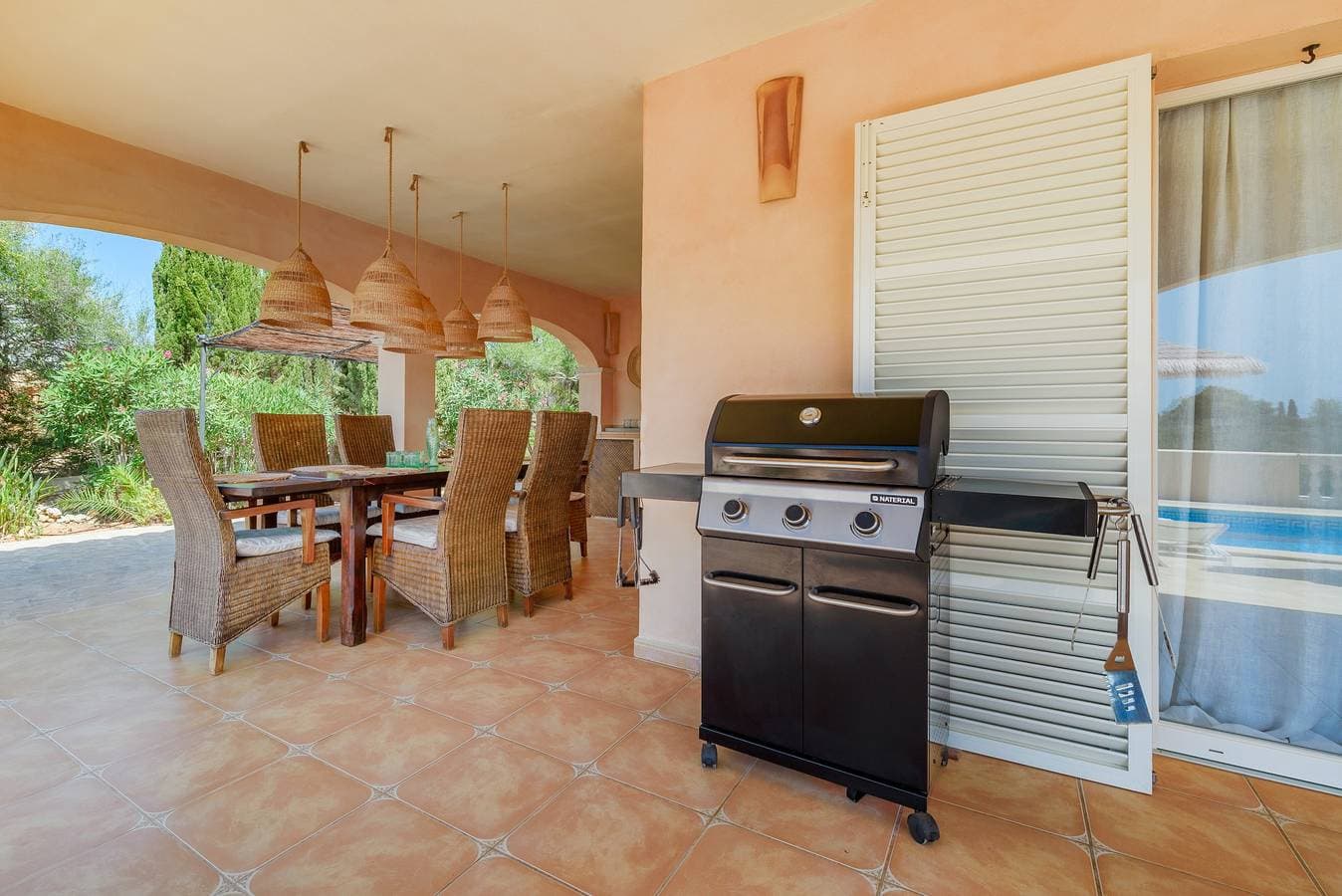 Foto 9 von 31: Villa Turo del Sol mit Meerfernblick, Pool, Garten, Terrasse, Balkon und WLAN