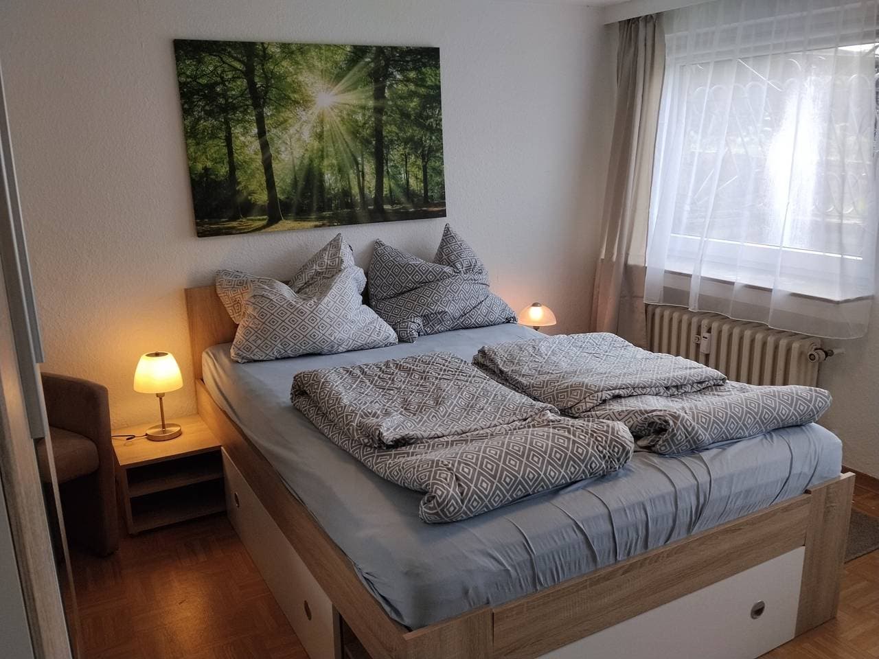 Foto 9 von 21: Apartment „Für 4 Personen, 75 m²“ mit Gemeinschaftsgarten und WLAN