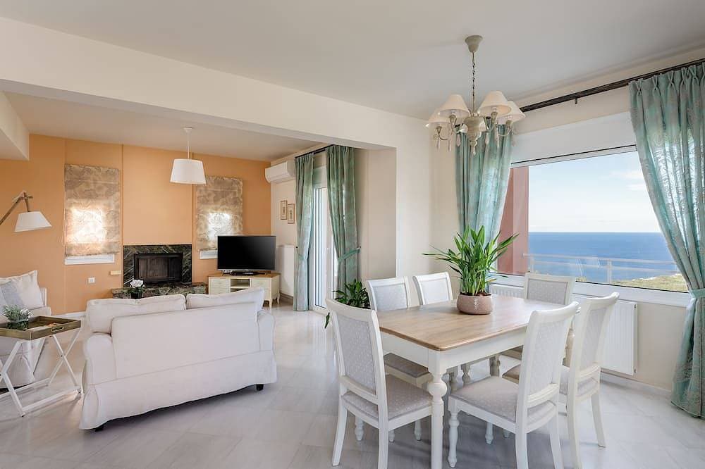 Foto 9 von 30: Villa Anemolia! Mit privatem Pool & Garten! Einzigartiger Meerblick! 1 km zum Strand!