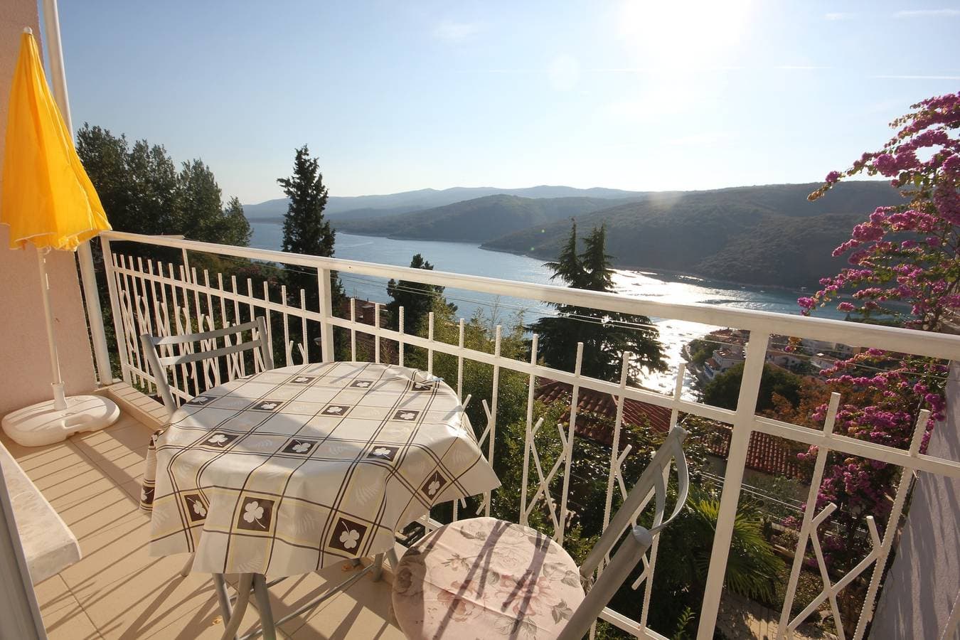 1-Zimmer-Ferienwohnung mit Balkon und Meerblick Rabac, Labin A-7410-c 1