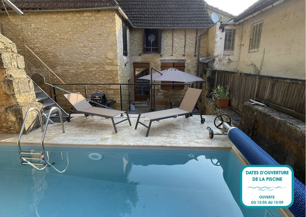 Foto 6 von 25: Maison en pierre avec piscine et terrasse pour 6