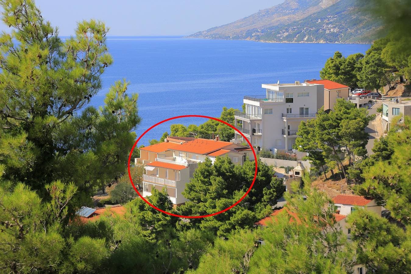 Foto 7 von 19: Studio Appartement mit Terrasse und Meerblick Brela, Makarska -a