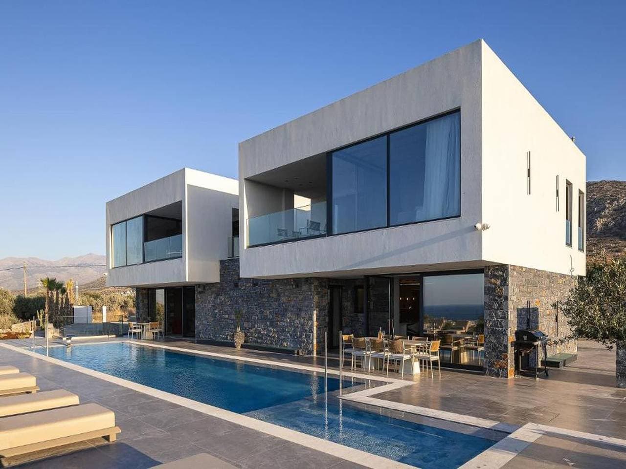 Villa mit Panoramablick aufs Meer in Chersonissos 1
