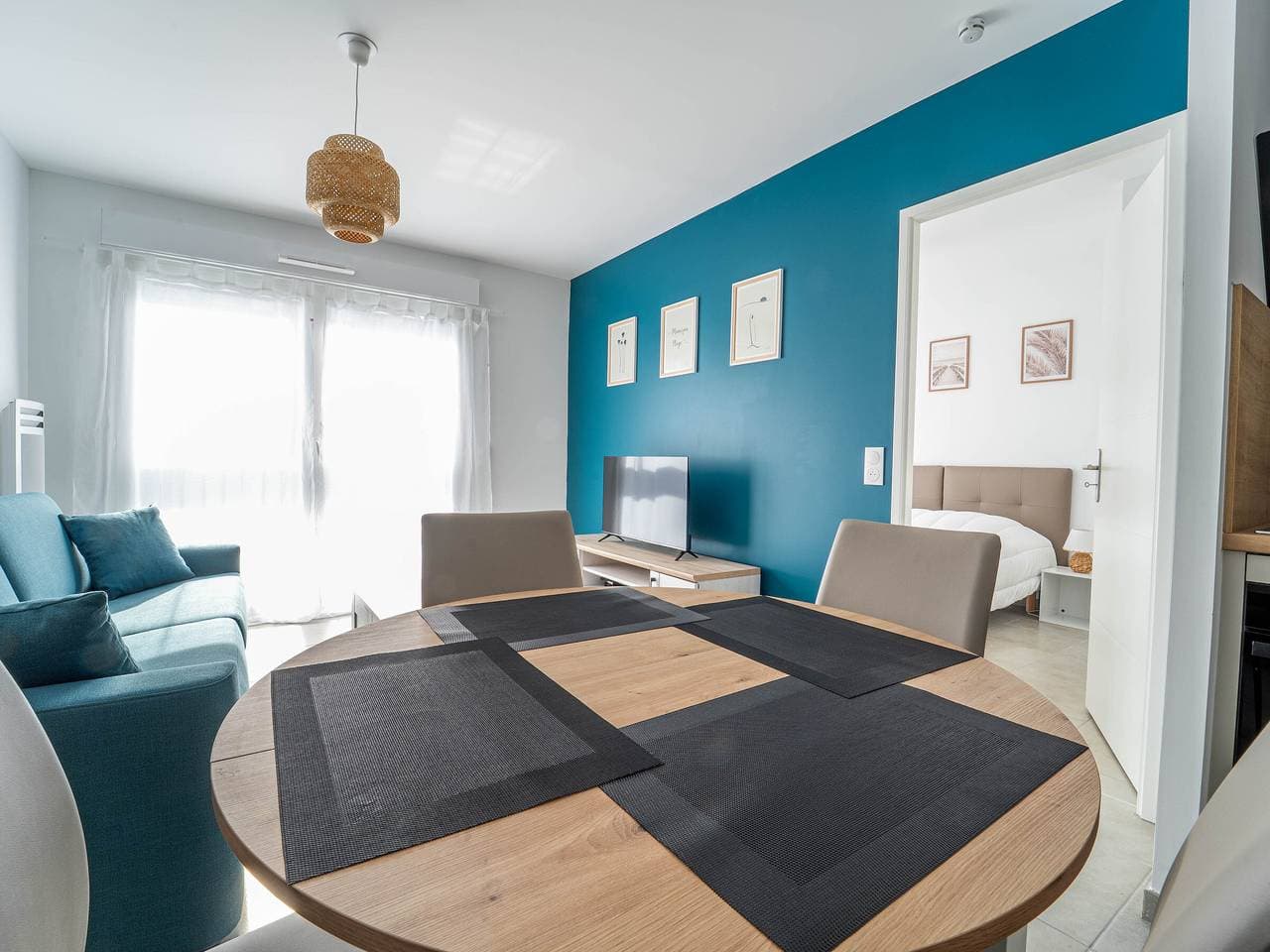 Foto 4 von 15: Mimizan Strand - T2 Wohnung 400m vom Meer, Parkplatz, 4 Pers.