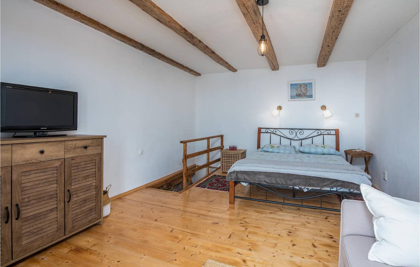 Foto 4 von 24: Gemütliche Ferienwohnung mit Meerblick, WLAN, Klimaanlage und Surfmöglichkeiten in der Nähe