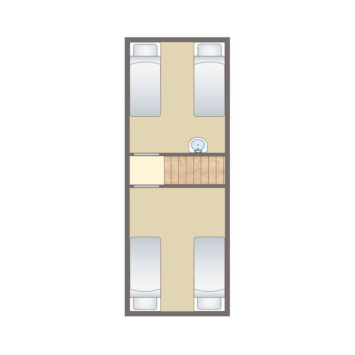 Foto 3 von 33: Bungalow für 4 Personen mit Balkon/Terrasse