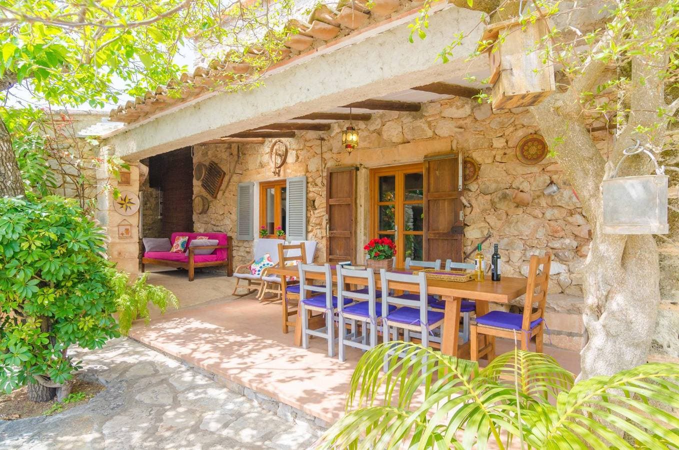 Foto 7 von 54: Es Rafal De Baix - Ferienhaus mit Blick auf die Berge in son Servera. WiFi gratis