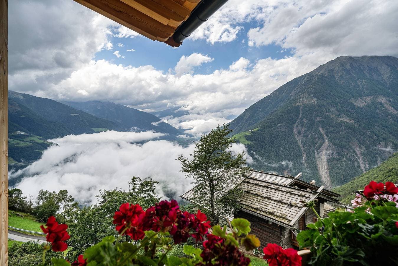 Foto 13 von 37: Apartment „Bergsteiger – Patleidhof“ mit Bergblick und privater Sauna am Balkon