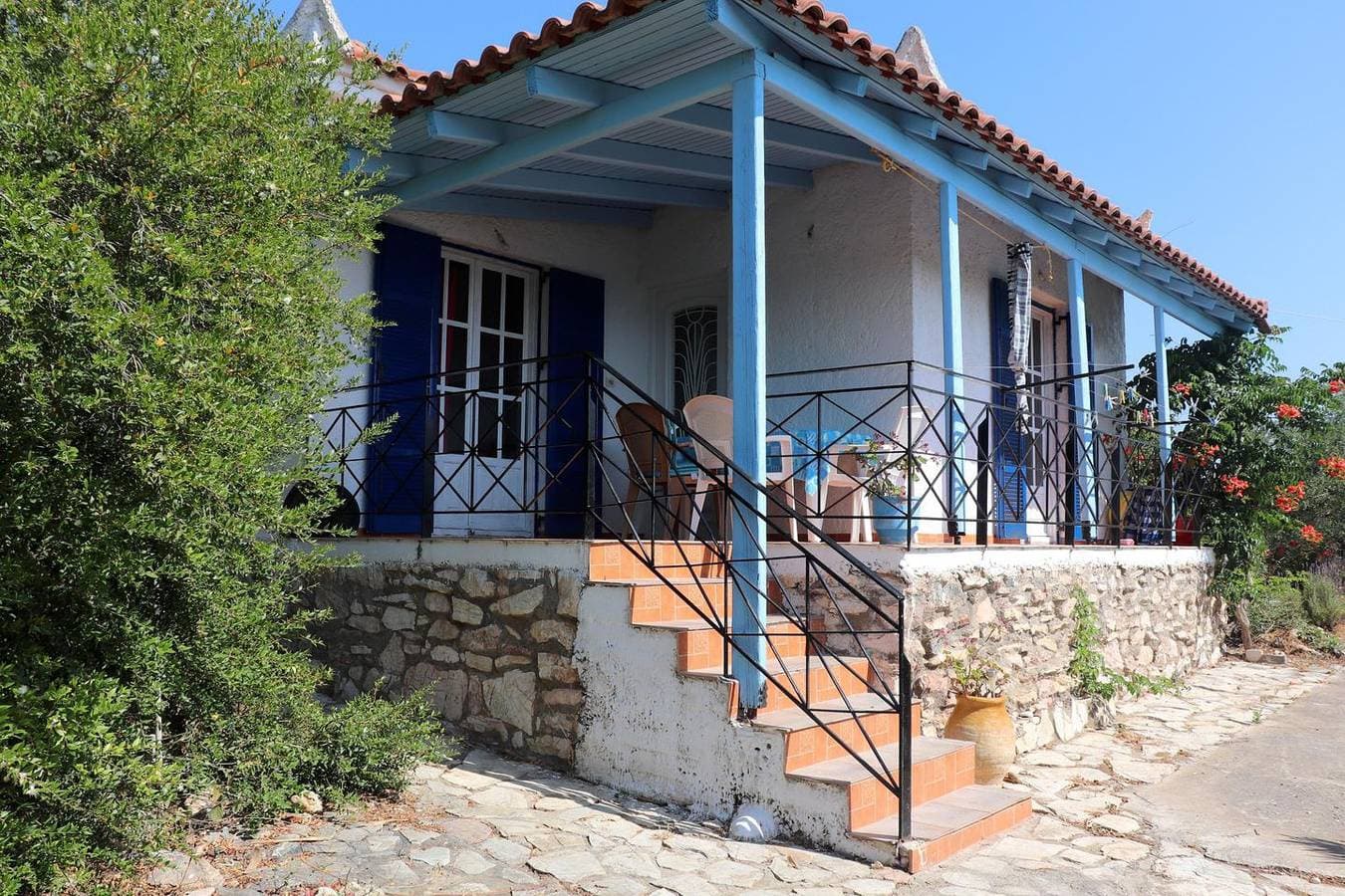 Ferienhaus inmitten von Olivenhainen, Meerblick, Wifi | Messenien, Peloponnes 1