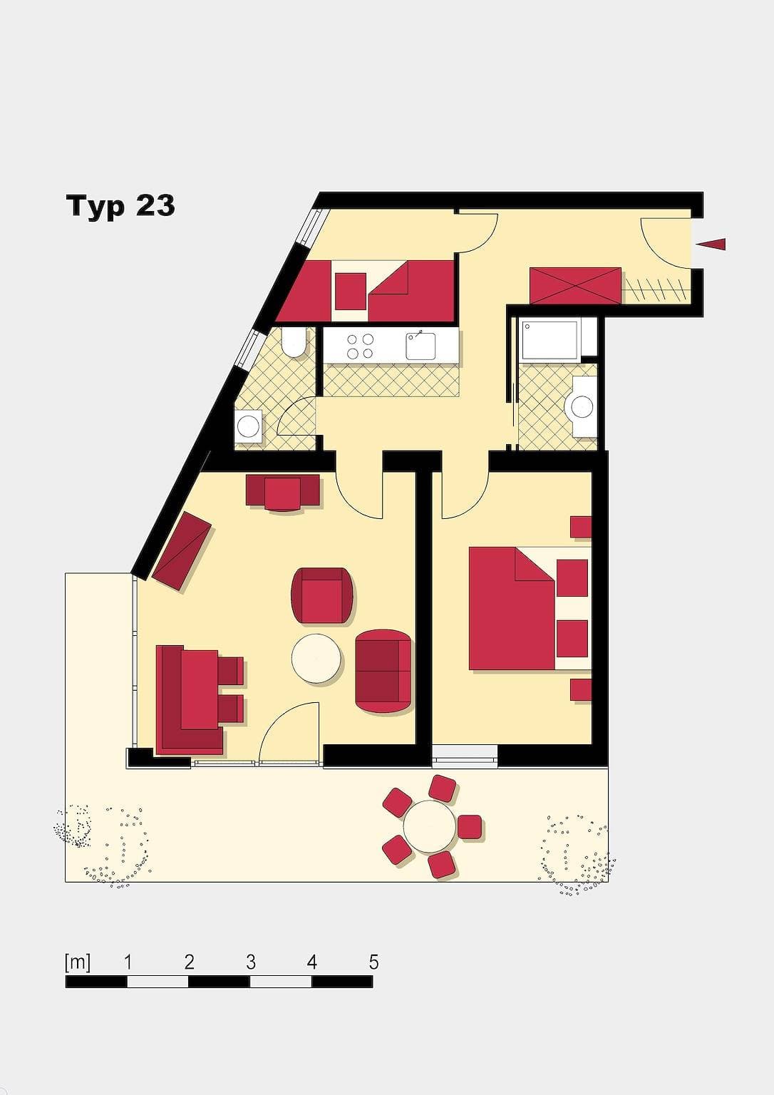 Foto 12 von 127: Hotelappartement Typ 23C