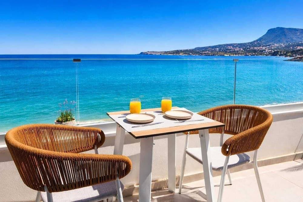 Aqua Vista-Villa Wave seafront villa with  private Jacuzzi, Kalyves Crete 1