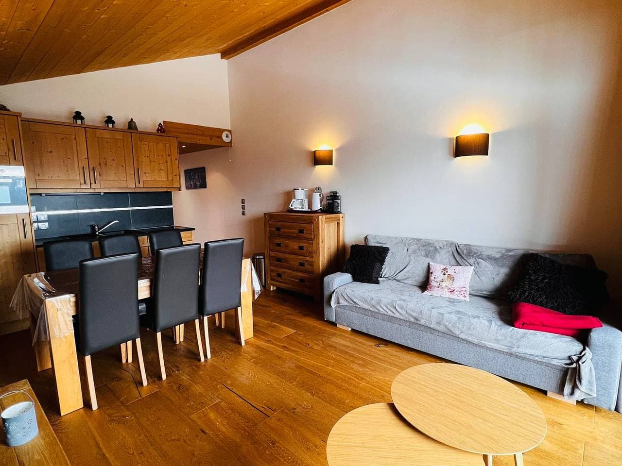 Foto 6 von 19: Wunderschöne Wohnung 57m², 4 Pers, Parkplatz, Pool - Les Saisies