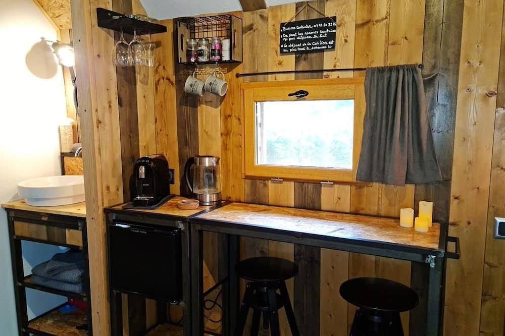 Foto 13 von 23: Kabine-Hütte-Ensuite mit Dusche-Bergblick
