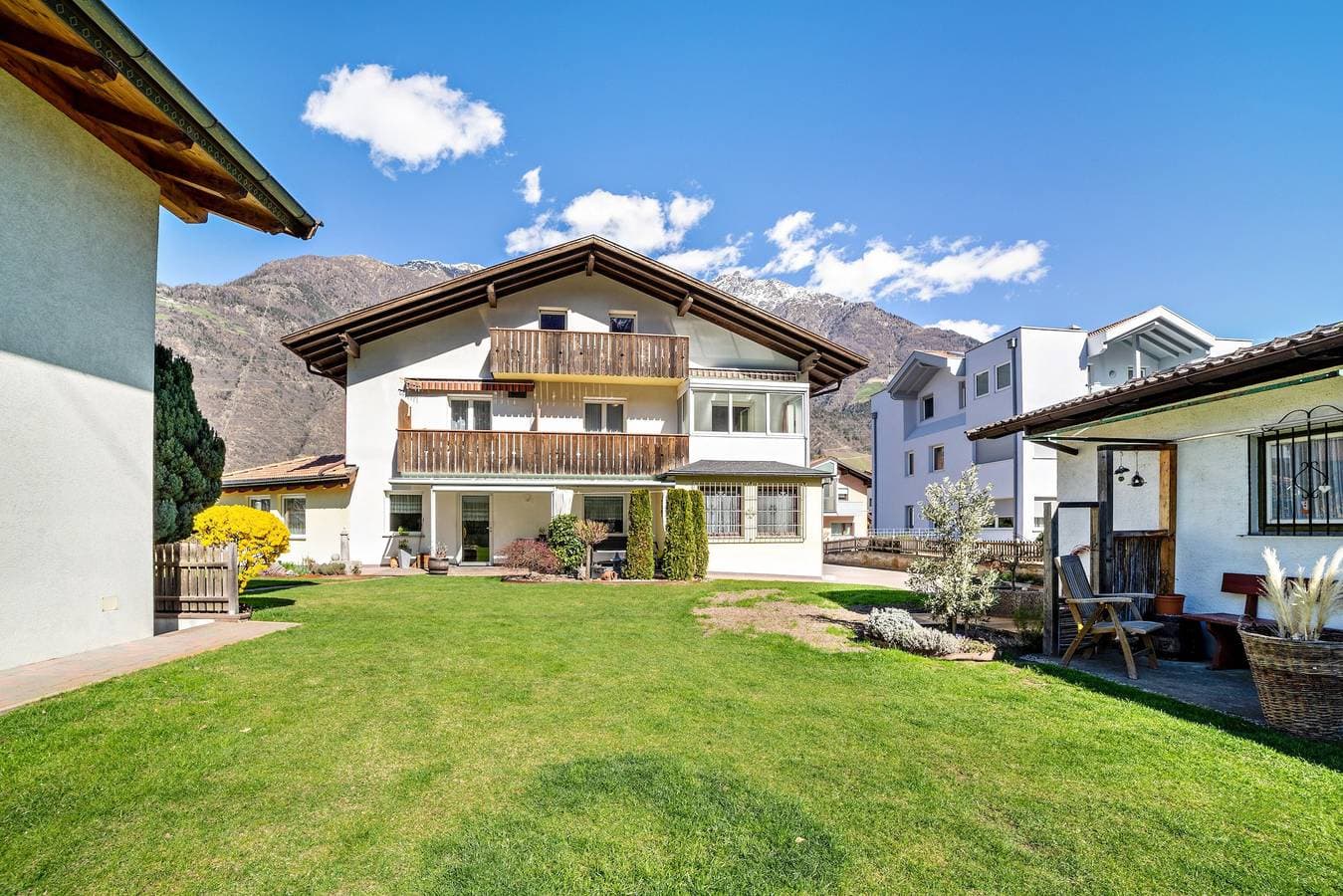Foto 13 von 14: Ferienwohnung 'Typ B Haus Pöder' mit Bergblick, Gemeinschaftsgarten und WLAN