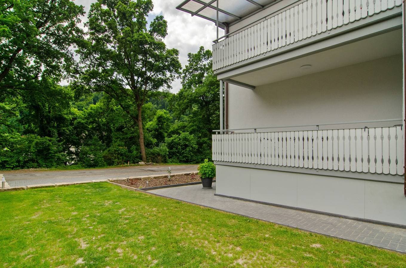 Foto 7 von 28: Wohnung 2 Birkenwald mit Gemeinschaftsterrasse, Gemeinschaftsgarten und WLAN