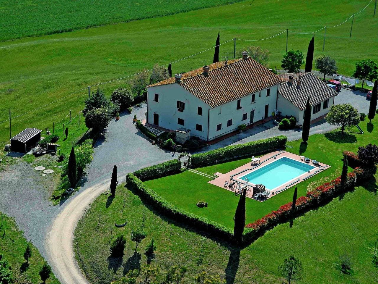 Modernes Bauernhaus in Pienza mit Freibad 1