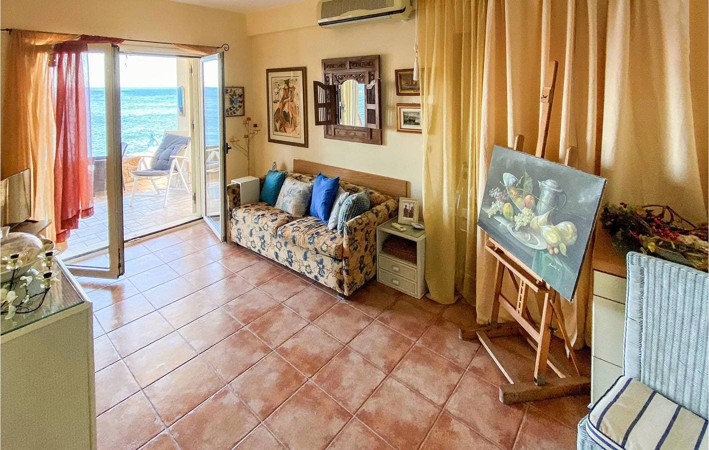 Foto 12 von 24: Strandhaus mit Terrasse und Klimaanlage, 600 m vom Strand Καλοπήγαδο entfernt