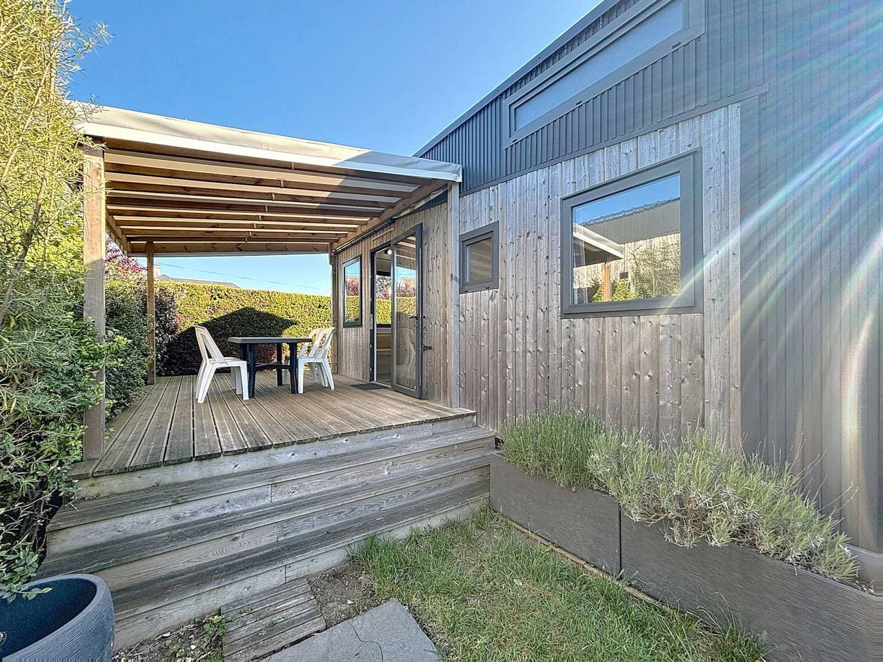 Aufenthalt in Tiny House in Jullouville, mit Pool und Parkplatz 1