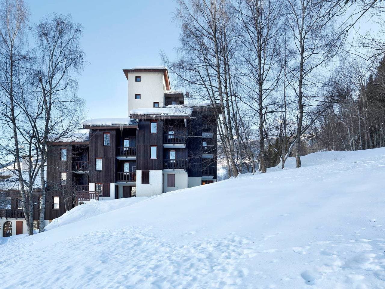 Foto 9 von 13: Gemütliches Studio nahe den Pisten mit Terrasse und Skiraum