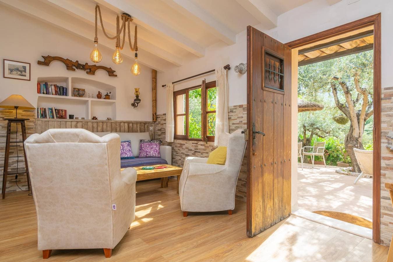 Foto 10 von 47: Ses Begudes - Ferienhaus mit privaten Pool in Fornalutx. WiFi gratis.