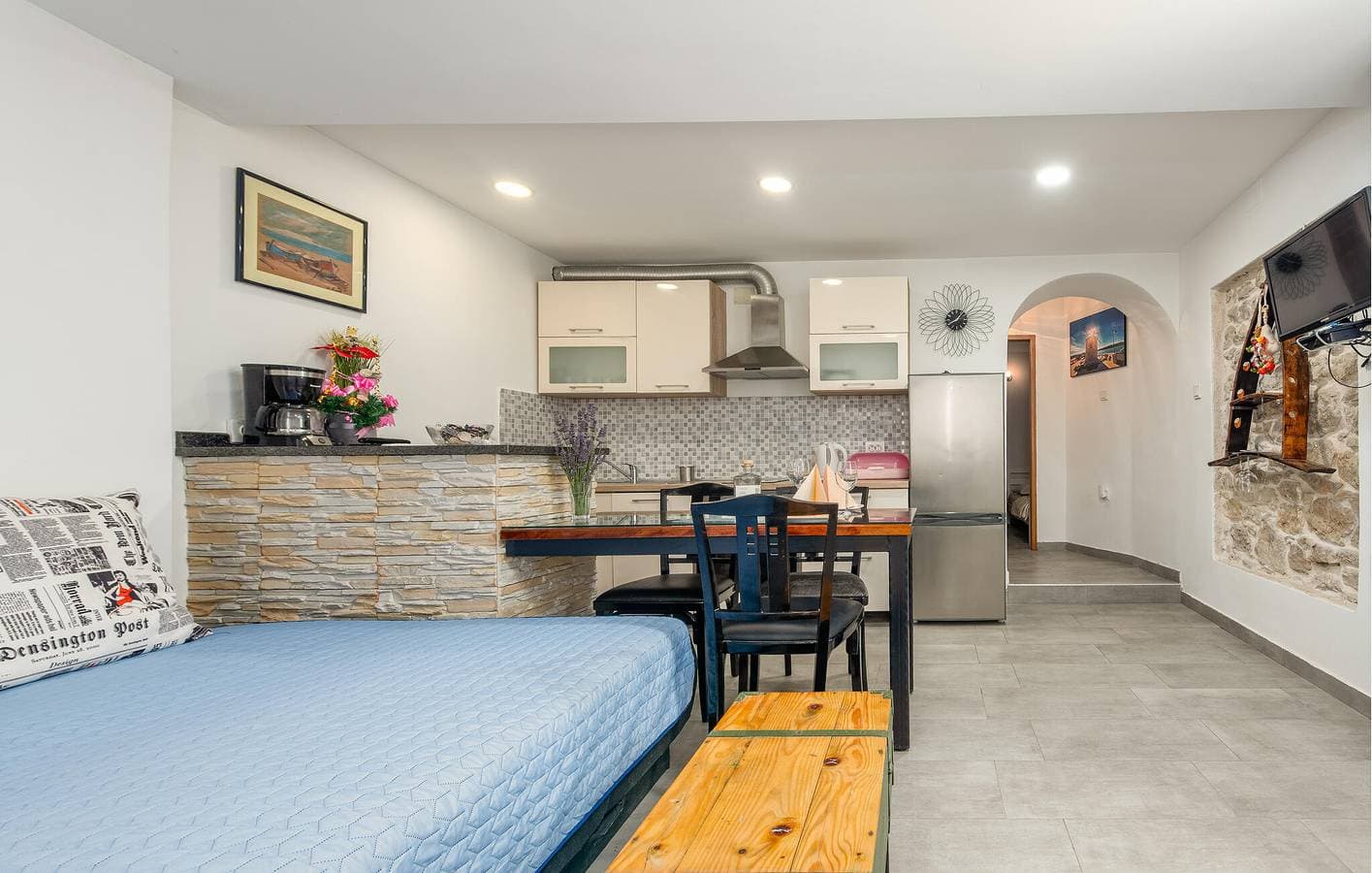 Foto 12 von 24: Gemütliche Ferienwohnung, 900 m vom Strand entfernt, mit WLAN und Parkplatz