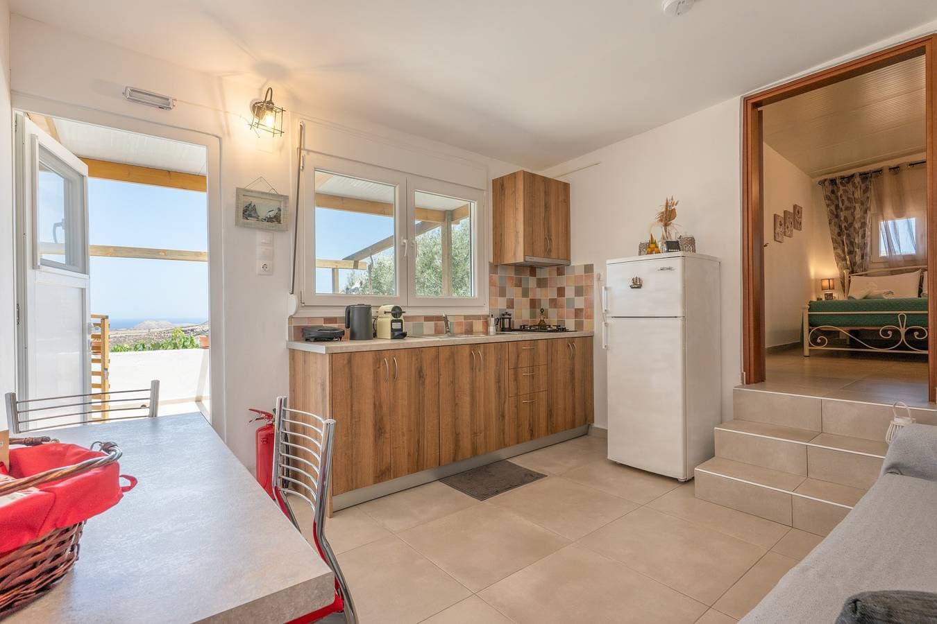 Foto 5 von 21: Ökologisches Ferienhaus 'Lydia Guest House - Sea' mit Meerblick, privater Terrasse und WLAN