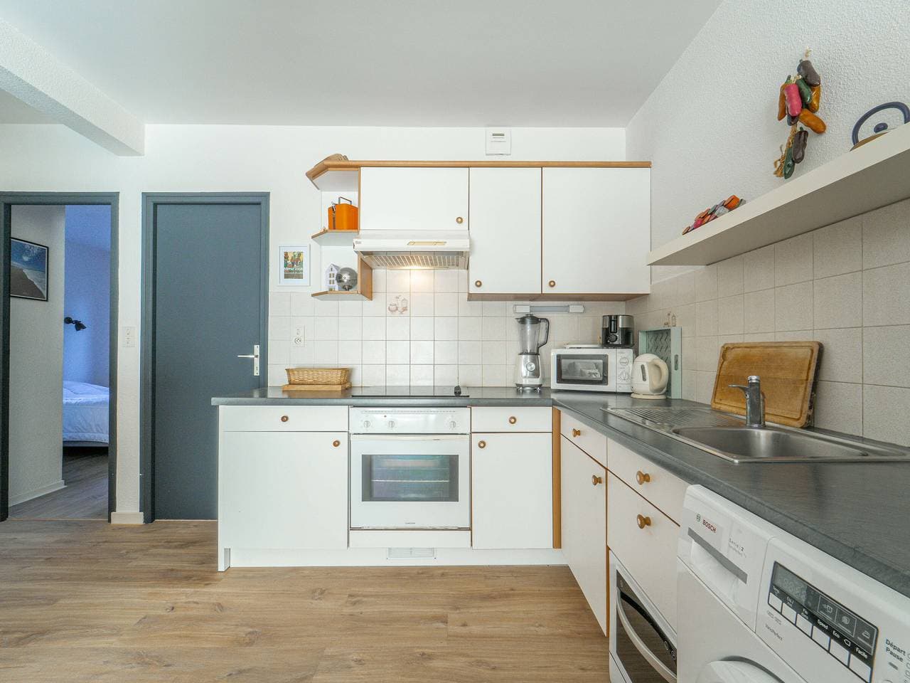 Foto 5 von 15: Mimizan Strand T2 mit Terrasse und Parkplatz in der Nähe des Ozeans