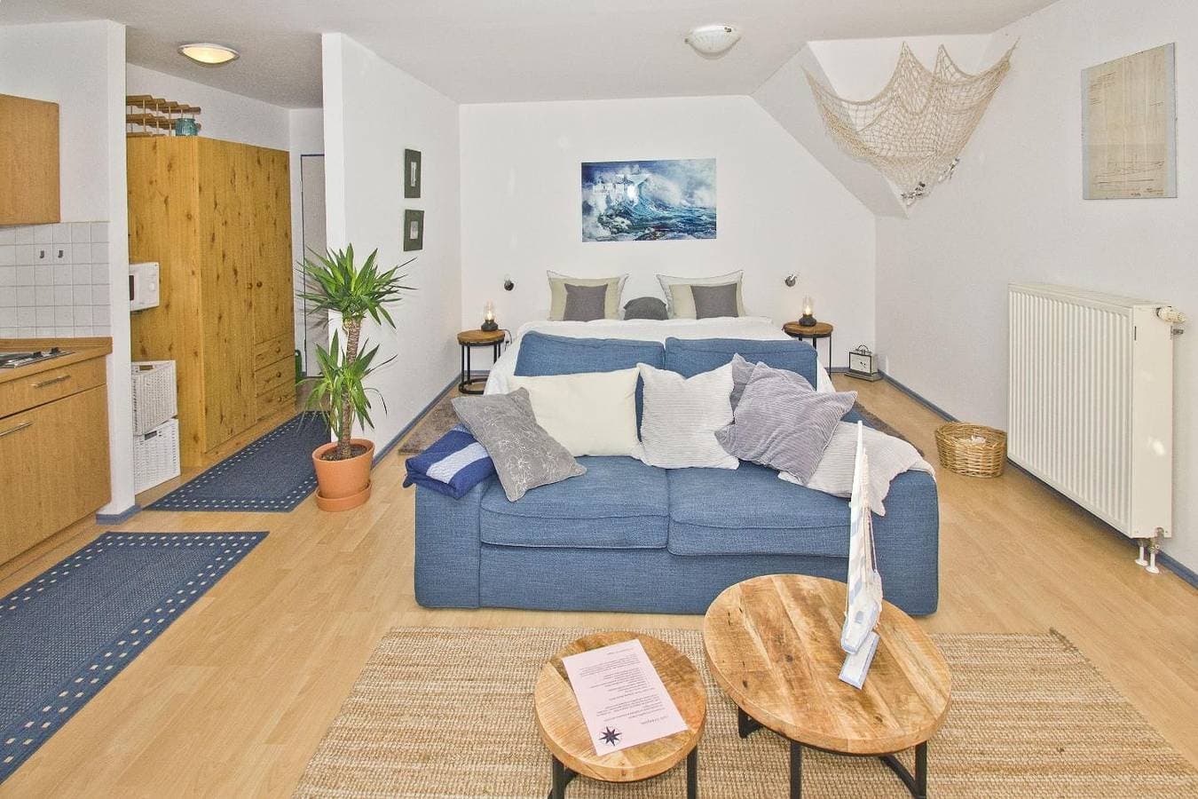 Foto 3 von 20: Ferienwohnung in Wassernähe mit Balkon, Meerblick - Villa Seeschwalbe FeWo 10