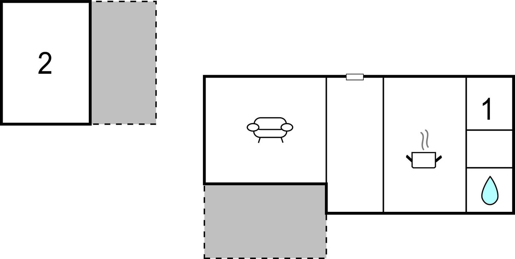 Foto 6 von 6: Ferienhaus für 4 Personen mit Terrasse