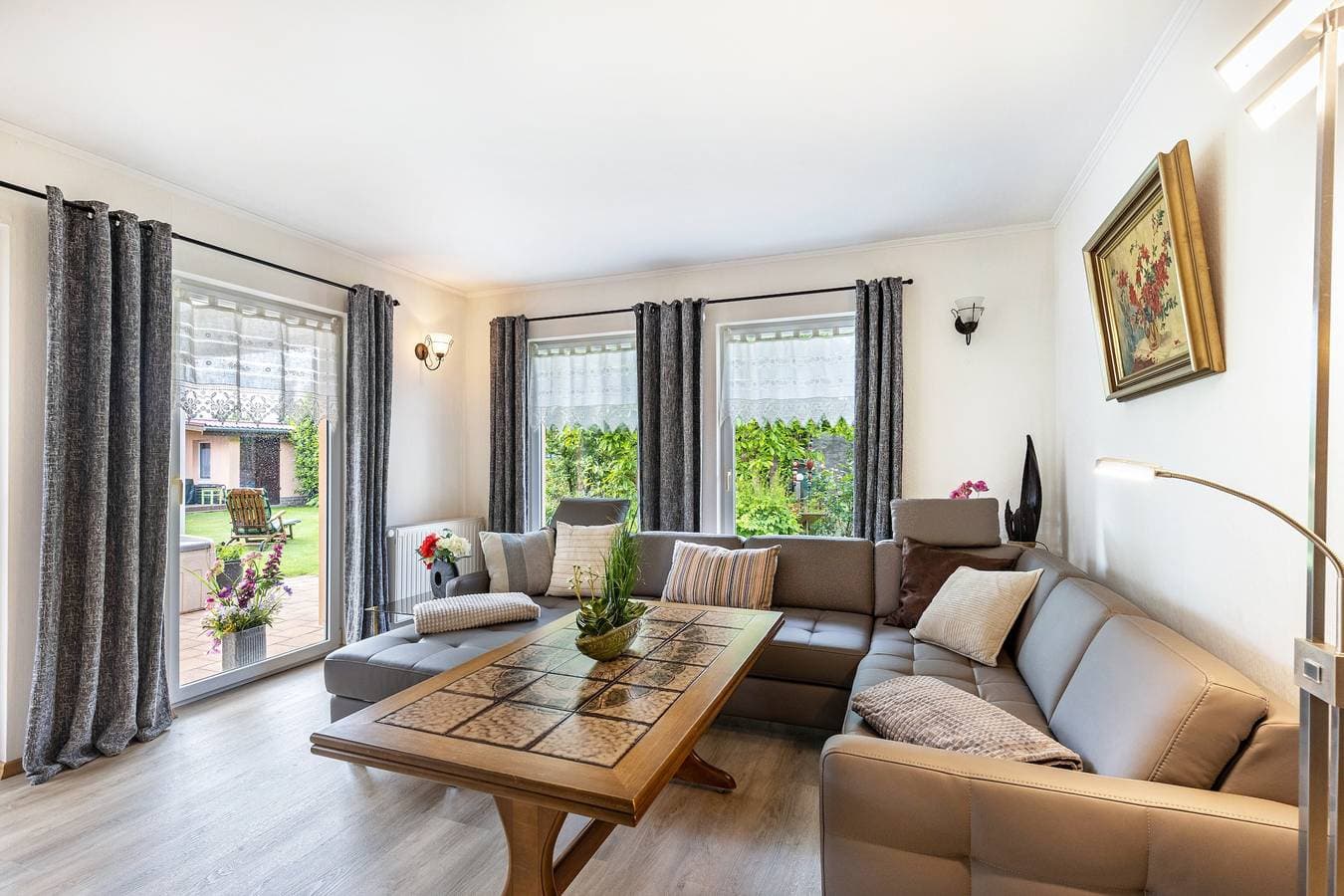 Foto 11 von 31: Ferienhaus 'Ferienhaus 75 Qm, 1 Schlafzimmer' mit privater Terrasse, Gemeinschaftsgarten und WLAN