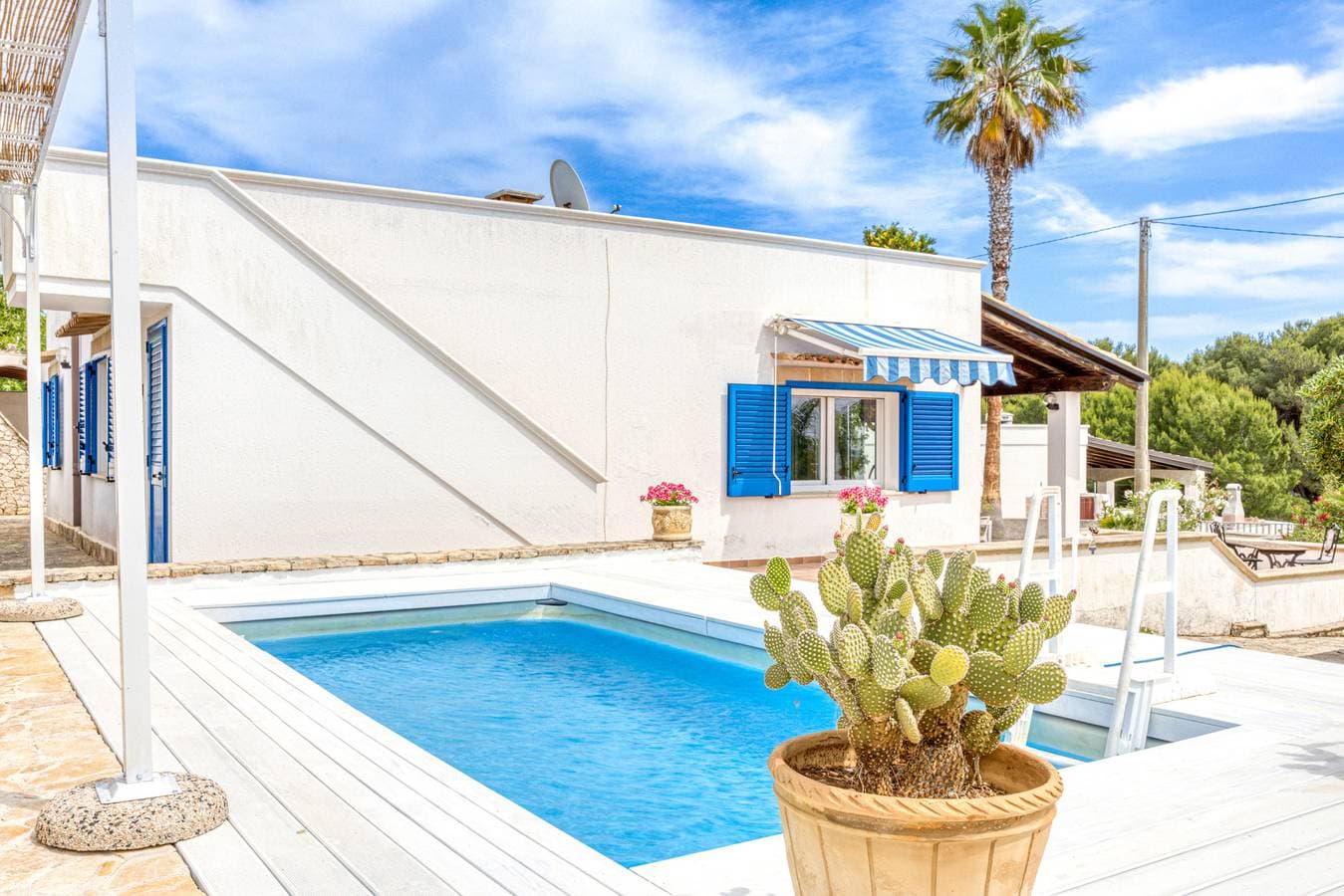 Hübsches Ferienhaus mit Pool 1km vom Sandstrand von Pescoluse 1