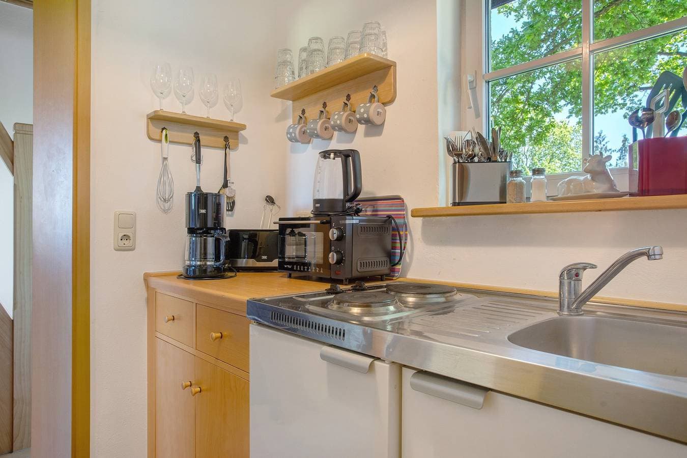 Foto 10 von 31: Ferienhaus 'Kitzklause' mit privater Terrasse, Gemeinschaftsgarten und Wi-Fi