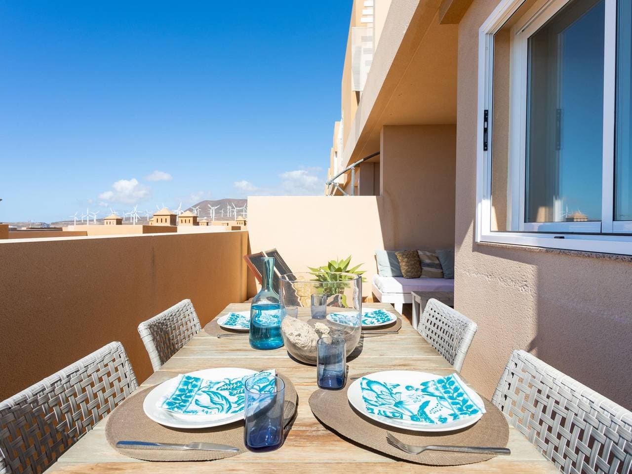 Foto 5 von 35: Schöne Terrasse Wohnung, Gemeinschaftspool - Porís 2