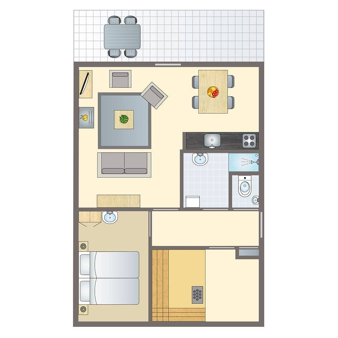 Foto 13 von 30: Bungalow für 2 Personen mit Sauna