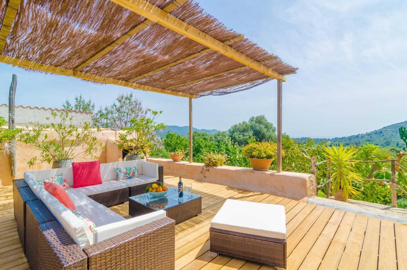 Foto 4 von 54: Es Rafal De Baix - Ferienhaus mit Blick auf die Berge in son Servera. WiFi gratis