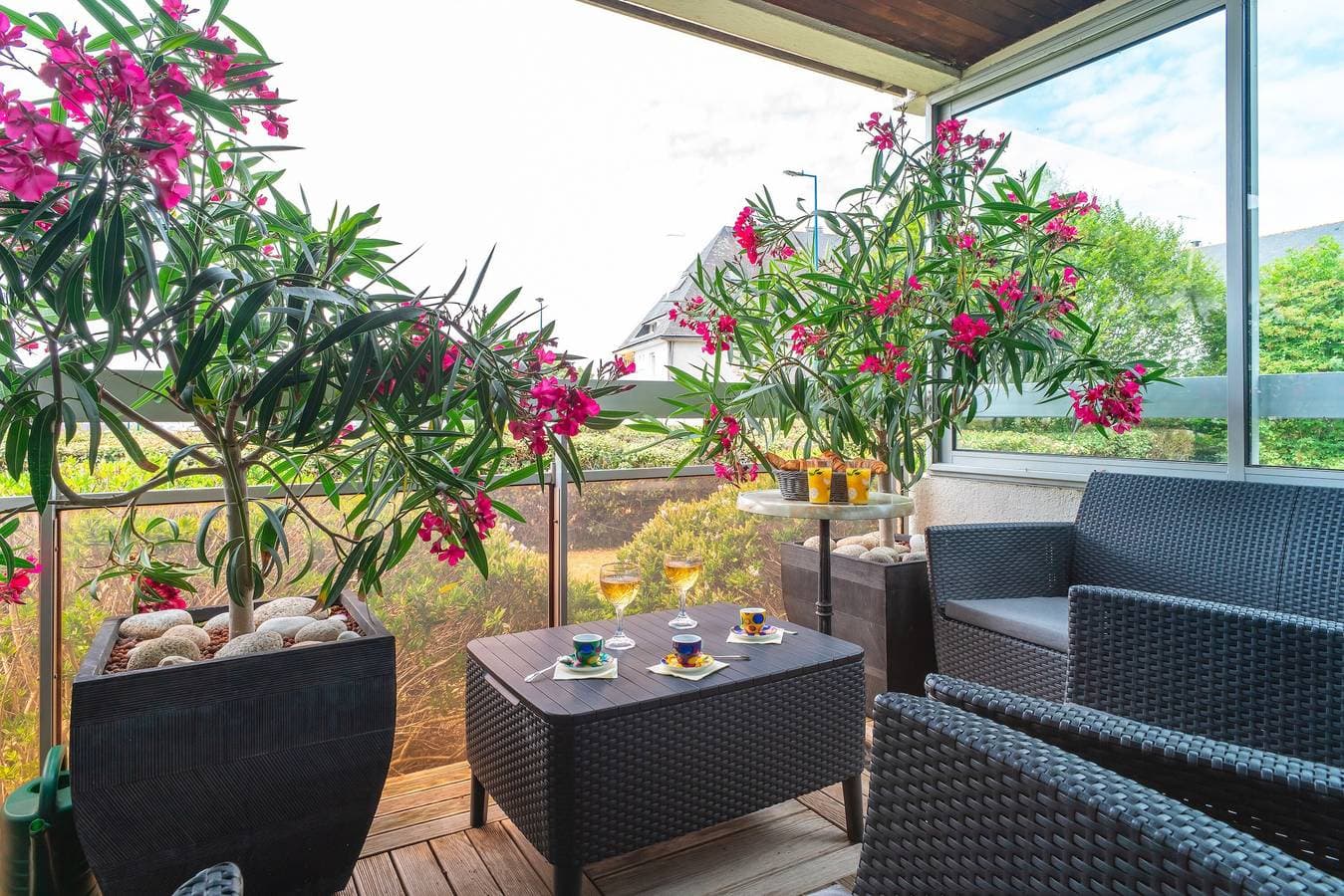 Foto 6 von 15: Appartement „Mit Meerblick“ mit privater Terrasse, Balkon und WLAN