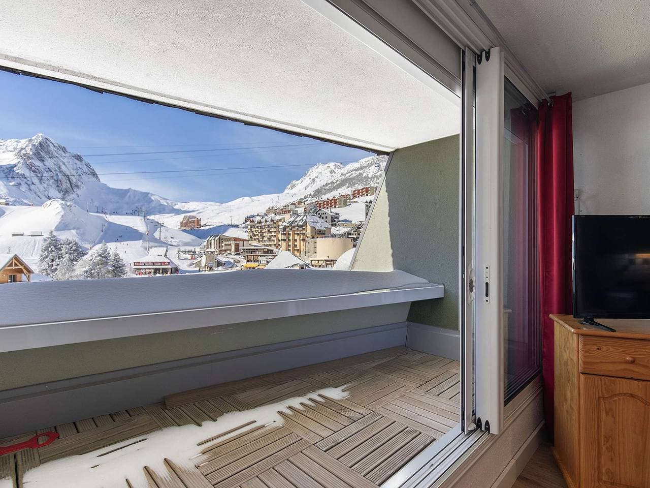 Foto 7 von 12: Studio Kabine 5 Pers, Balkon, ausgestattete Küche, Skiraum