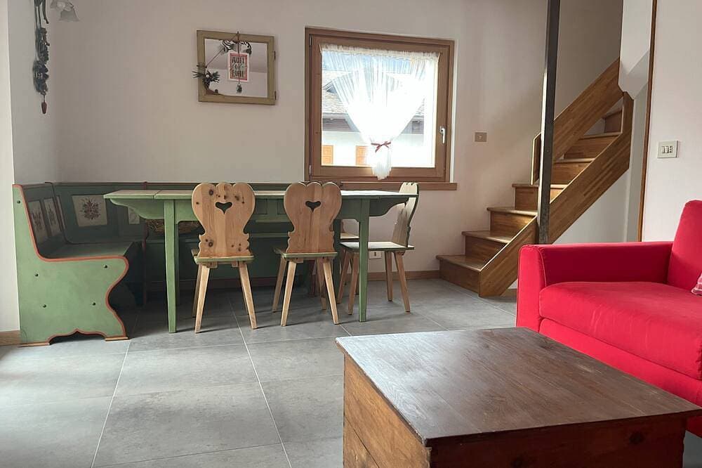 Foto 13 von 29: Temelin Apartment - 8 beds Via Funivie 63 Bormio Stelvio Slope view