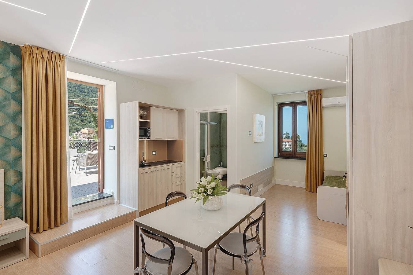 Foto 8 von 26: Apartment „Sunshine“ mit Meerblick, WLAN und Klimaanlage